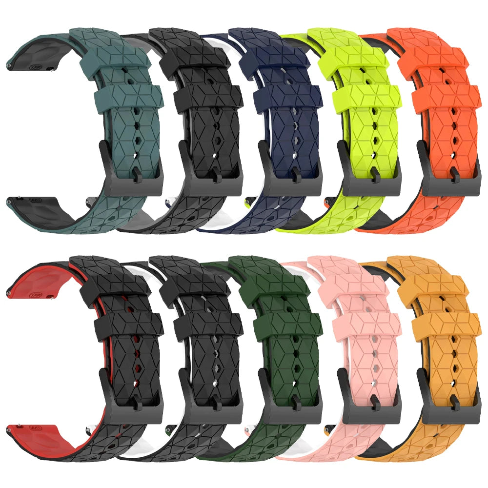 22mm 20mm Silicone Strap For Amazfit Bip 6 46mm Replacement Watchband For Amazfit BALANCE/GTR 4 3/GTS 4 2mini/Bip U Pro Bracelet