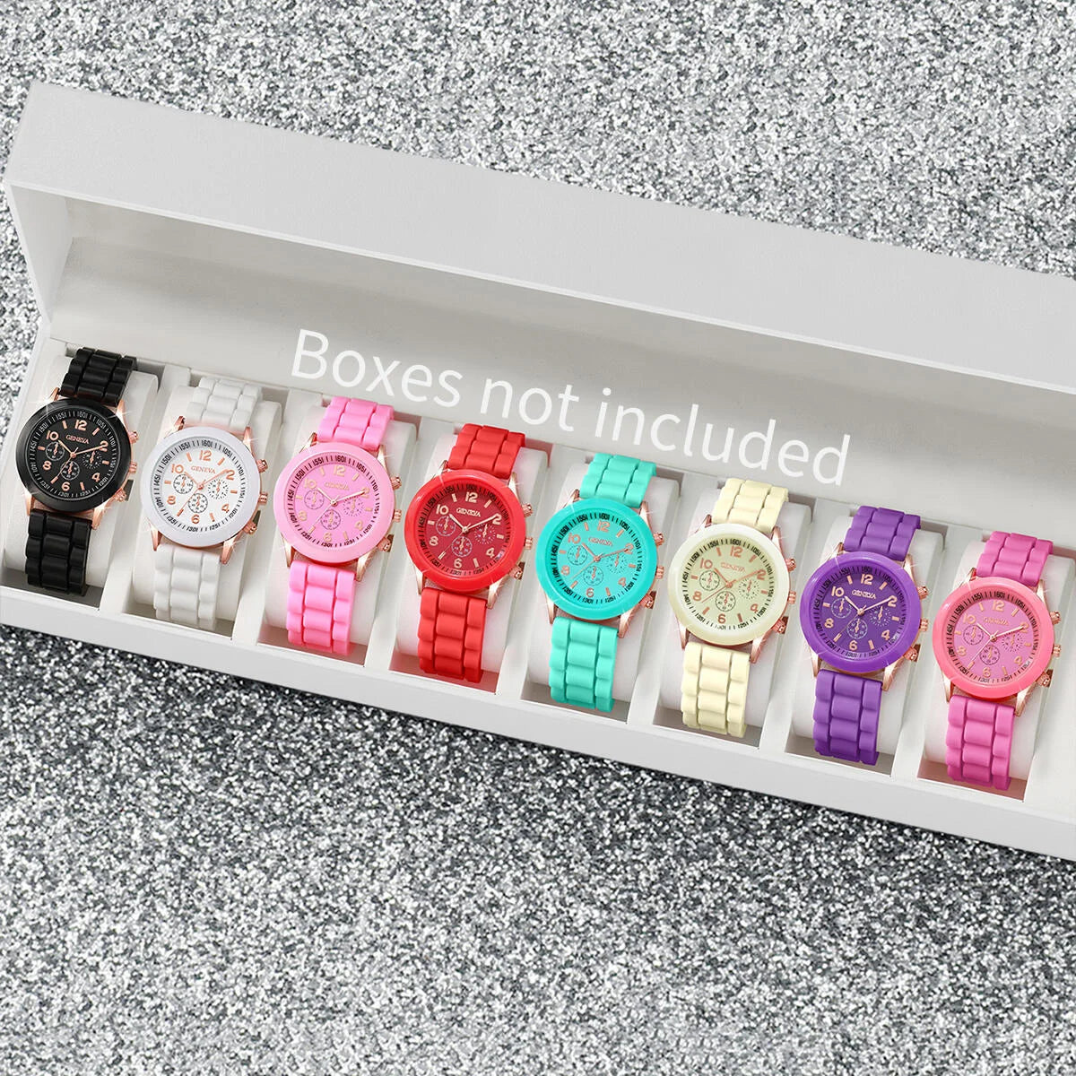8PCS/Set Fashion Women Watches Casual Ladies Quartz Watch for Girls Clock Gift Reloj Mujer（Without Box）