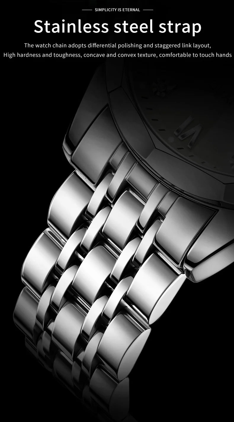 OLEVS Brand 9931 New Quartz Stainless Steel Strap Man Wristwatch Retro Hot Style Great Quality Fashion Waterproof Watch for Men