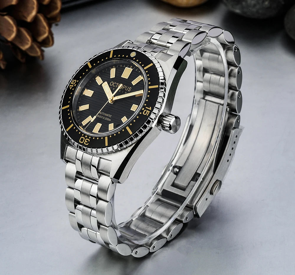 Octopus Kraken 39MM NH35 Men's Automatic Mechanical Watch Sapphire Stainless Steel Diving 20Bar Luminous C3 reloj hombre watches