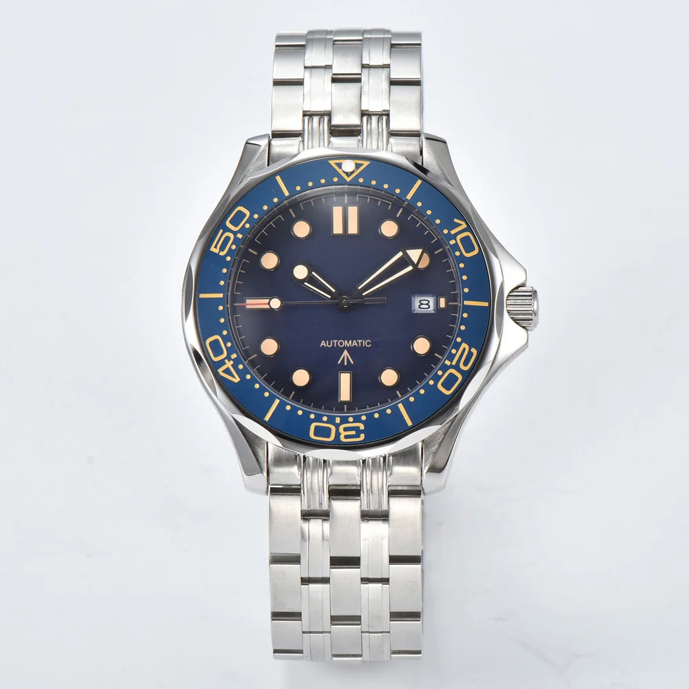 Parnsrpe 2026 New Miyota 8215 Automatic Dive Watch for Men Luxury Sport Green Dial Luminous Hardlex Date Waterproof Bus