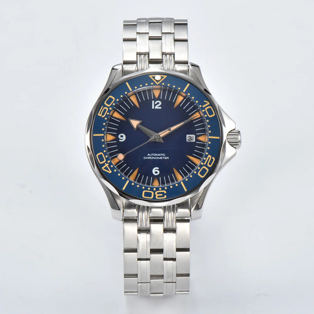 Parnsrpe 2026 New Miyota 8215 Automatic Dive Watch for Men Luxury Sport Green Dial Luminous Hardlex Date Waterproof Bus