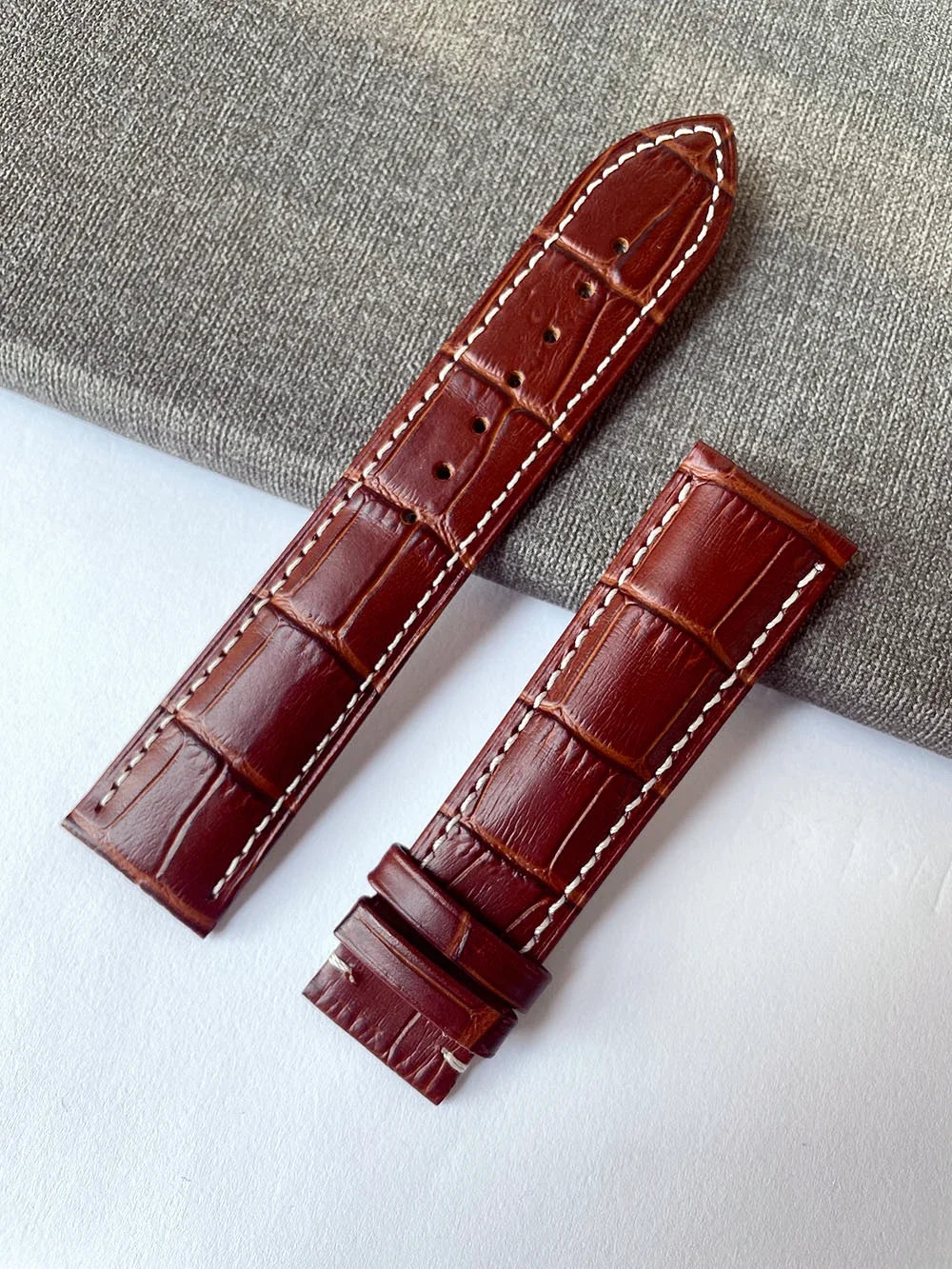 Crocodile Pattern Watchband for Patek Grenade 5167Ax Butterfly Buckle Men and Women 19/20mm 22mm 24mm leather strap