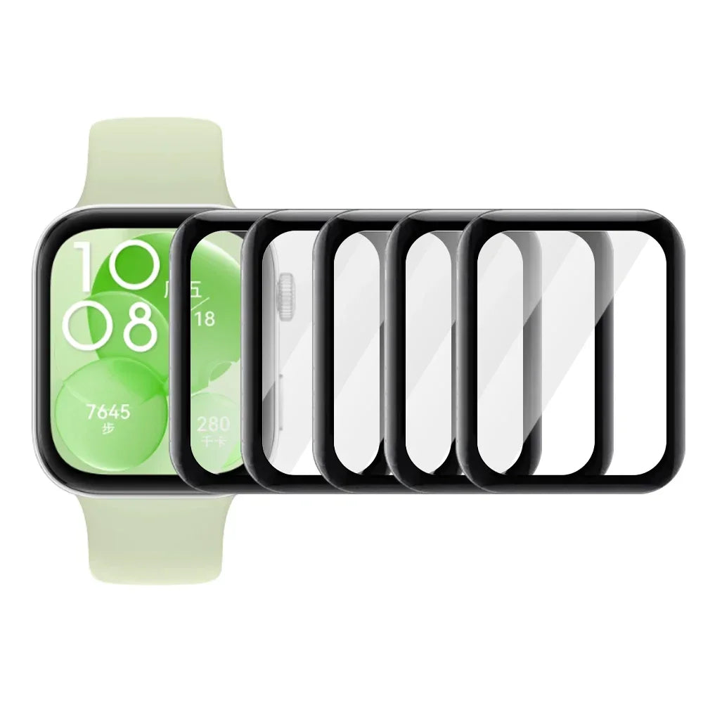 Screen Protector Film for Huawei Watch Fit 3  Full Cover Protective Anti-scratch Soft Film for Huawei Fit3 Smartwatch Protector