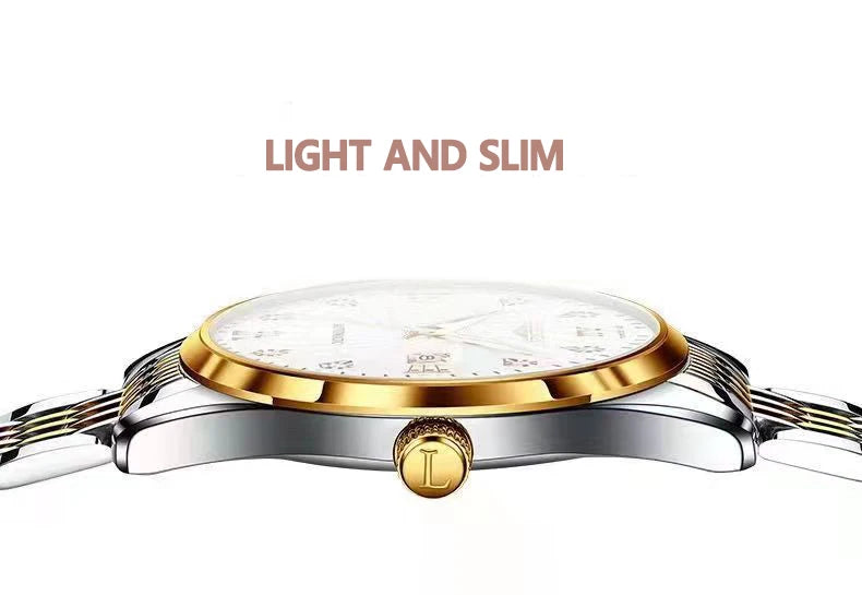 POEDAGAR Casual Wrist Watch For Women Luxury Waterproof Luminous Date Ladies Watch Stainless Steel Quartz Women Watch Gold reloj