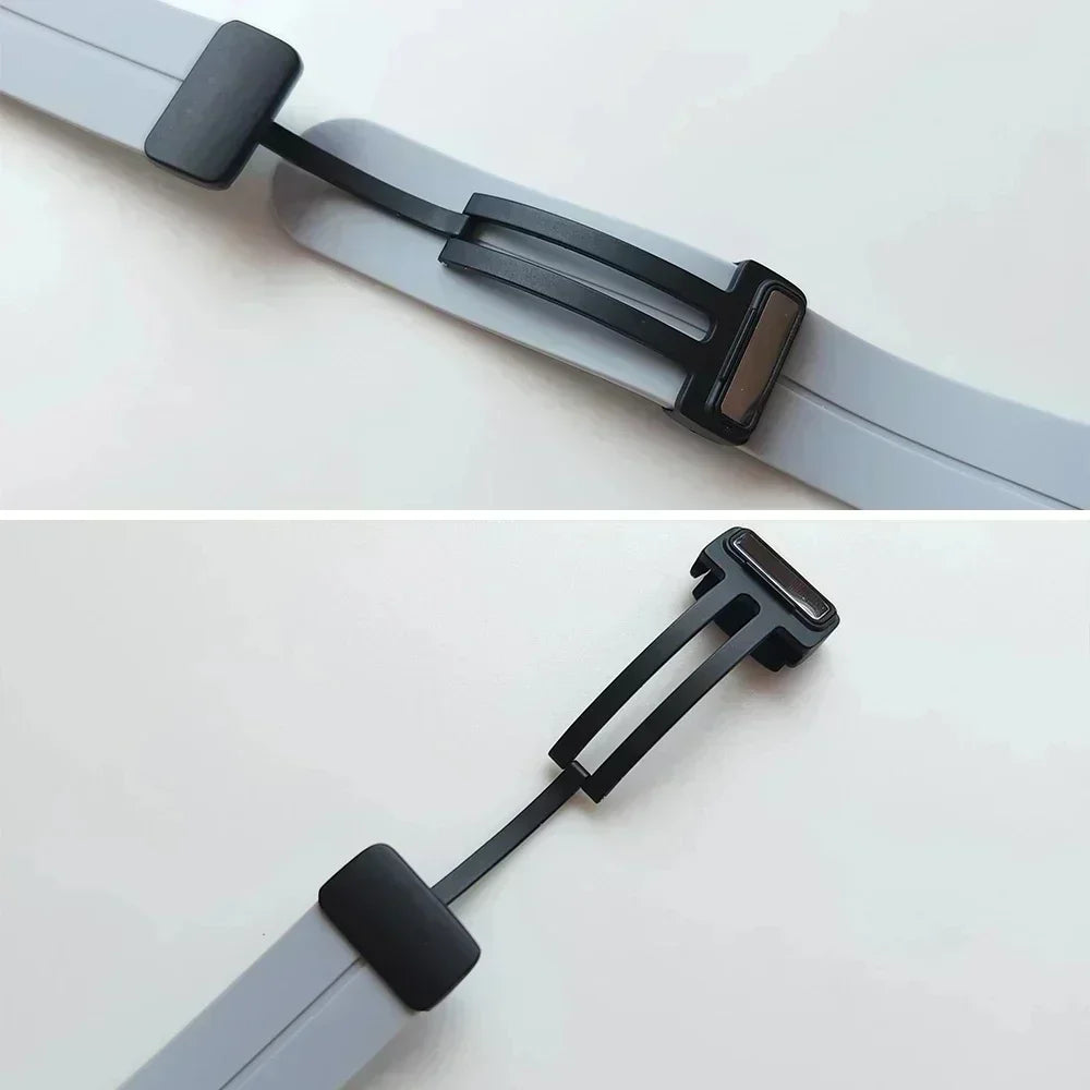 Magnetic Folding Buckle Band for Zeblaze Stratos 4 Smart Watch Silicone Strap for Zeblaze Stratos 4 Watchband Bracelet