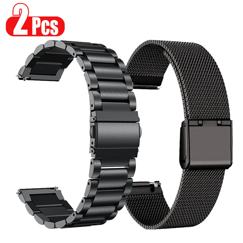 22mm Metal Band For Huami Amazfit T-Rex3 Pro 48mm Wrist Band Strap Bracelet For Amazfit Helio/Pace/Stratos 3 2 2S/Bip 6 5 Correa