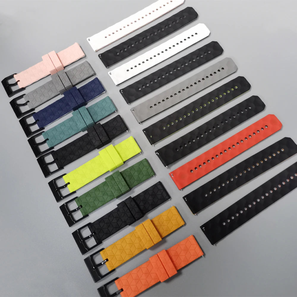 22mm 20mm Silicone Strap For Amazfit Bip 6 46mm Replacement Watchband For Amazfit BALANCE/GTR 4 3/GTS 4 2mini/Bip U Pro Bracelet