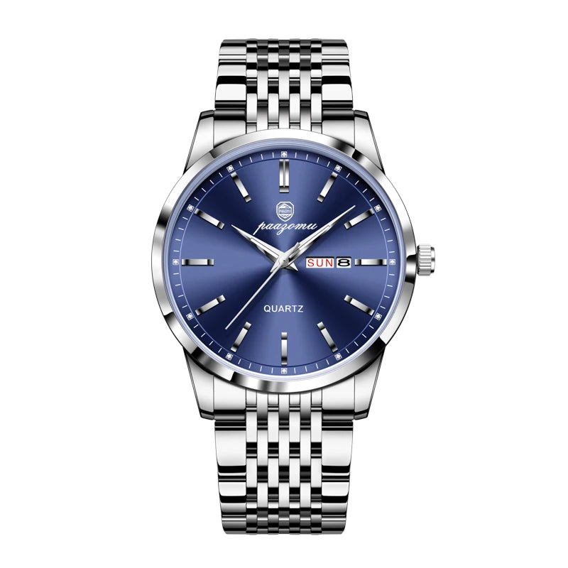 2026 New Top Brand Luxury Man Wristwatch Waterproof Luminous Date Men Watches Stainless Steel Quartz 43mm Men's Watch Male Reloj