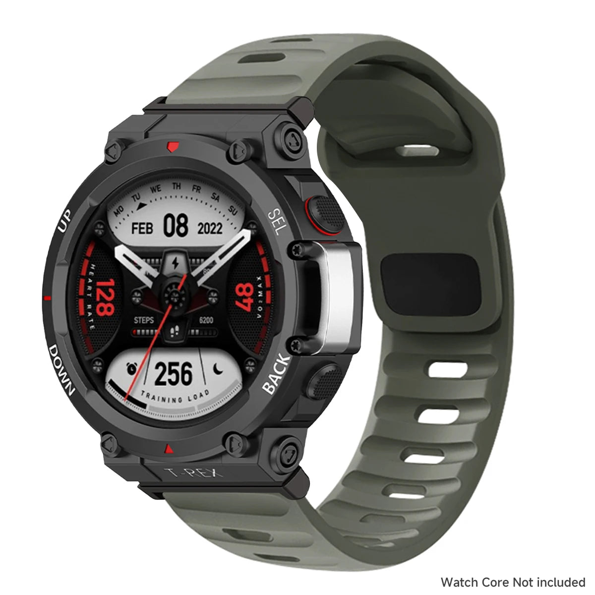 Silicone Band For Huami Amazfit T-REX 3/2/1 Smart Watch Sports Strap Bracelet For Amazfit T-Rex Pro/T-REX Ultra Rubber Correa