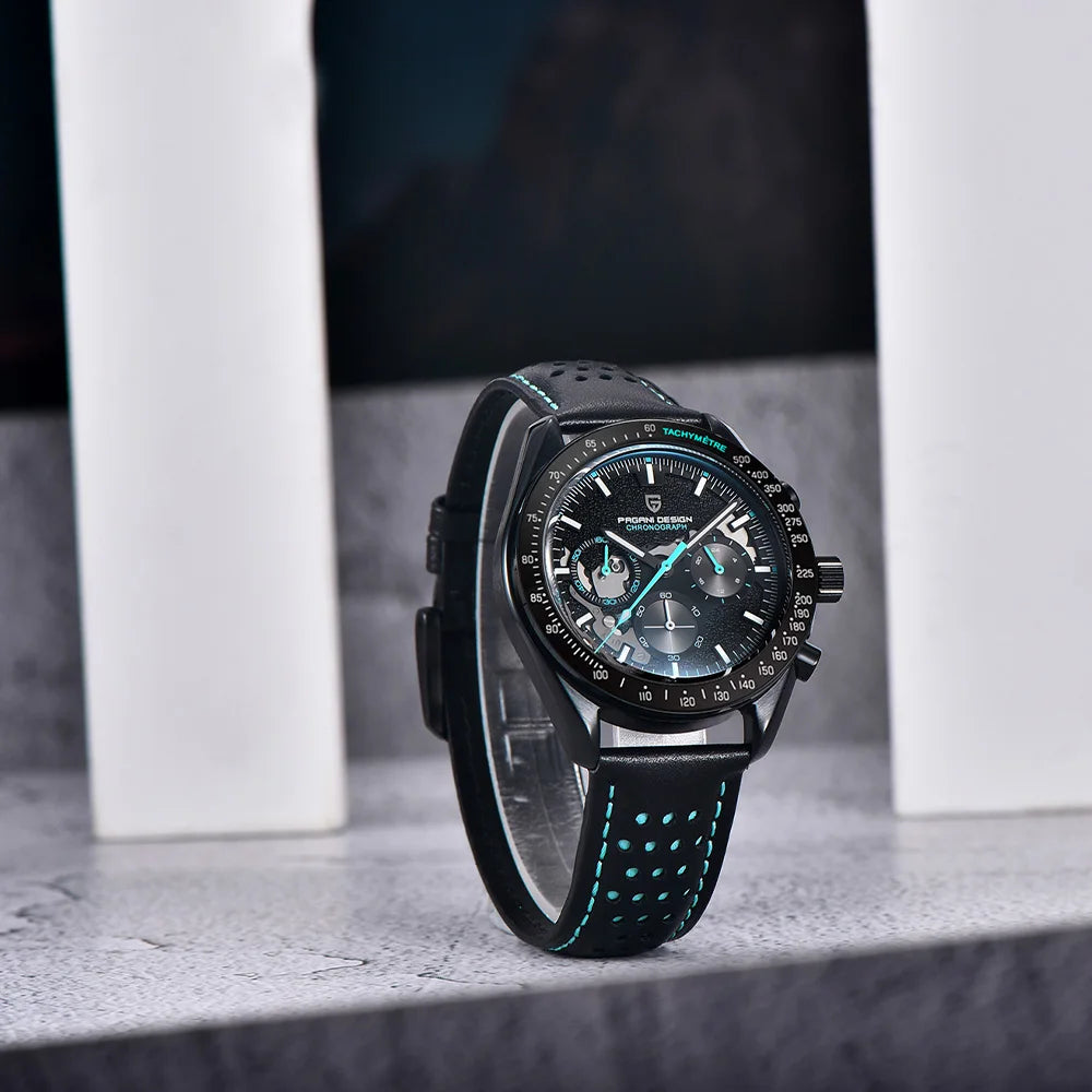 2026men's watches top Pagani design brand quartz men's watches VK63 sports chronograph sapphire leather strap relógios masculino
