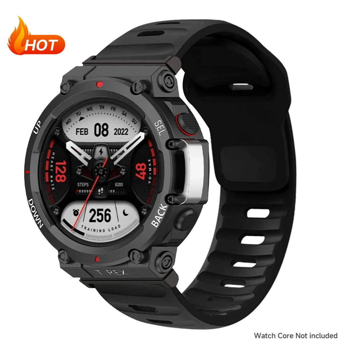 Silicone Band For Huami Amazfit T-REX 3/2/1 Smart Watch Sports Strap Bracelet For Amazfit T-Rex Pro/T-REX Ultra Rubber Correa