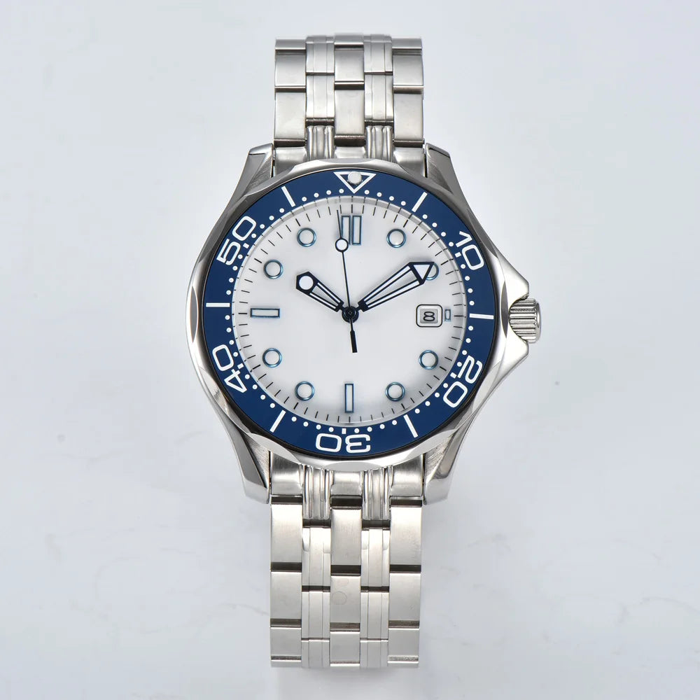 Parnsrpe 2026 New Miyota 8215 Automatic Dive Watch for Men Luxury Sport Green Dial Luminous Hardlex Date Waterproof Bus