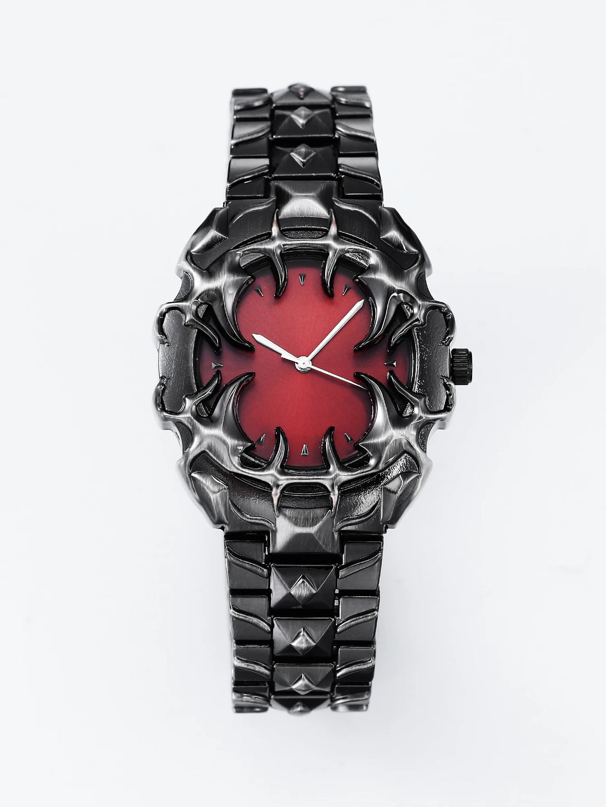 DENVOSI New Y2K Gothic Claw Shaped Quartz Watch with Detachable and Replaced Dial, Fashionable Street Accessory