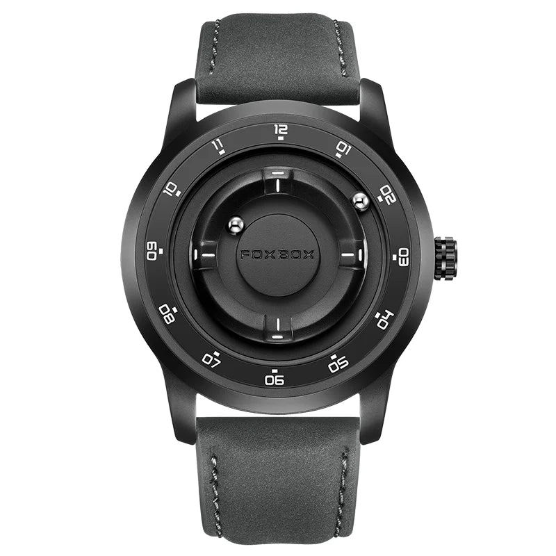 Foxbox 2025 Luxury Watches Men Creative Scrolling Beads Quartz Wristwatches Fashion Waterproof Magnetic Force Mens Watch Reloj