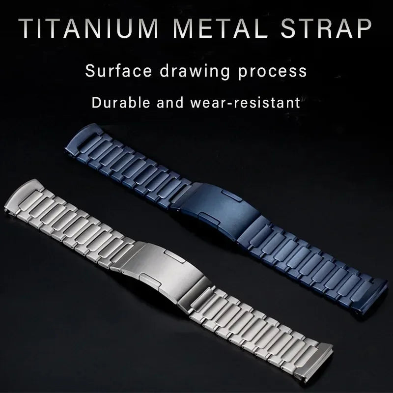 22mm Titanium Strap For OnePlus Watch 46mm/3/2/2R Luxury Breathable Bracelet For OPPO Watch 4 Pro-X-X2/Realme Watch S2-2 3 S Pro