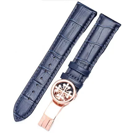Crocodile Pattern Watchband for Patek Grenade 5167Ax Butterfly Buckle Men and Women 19/20mm 22mm 24mm leather strap