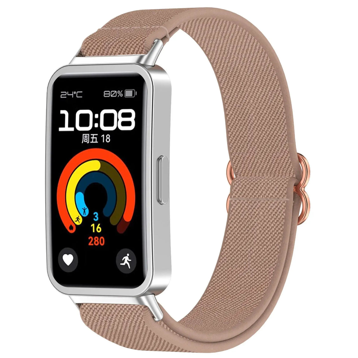 Stretch Nylon Strap Suit for Huawei Watch Band 8/9/10 Adjustable Stretch Nylon Watch Strap