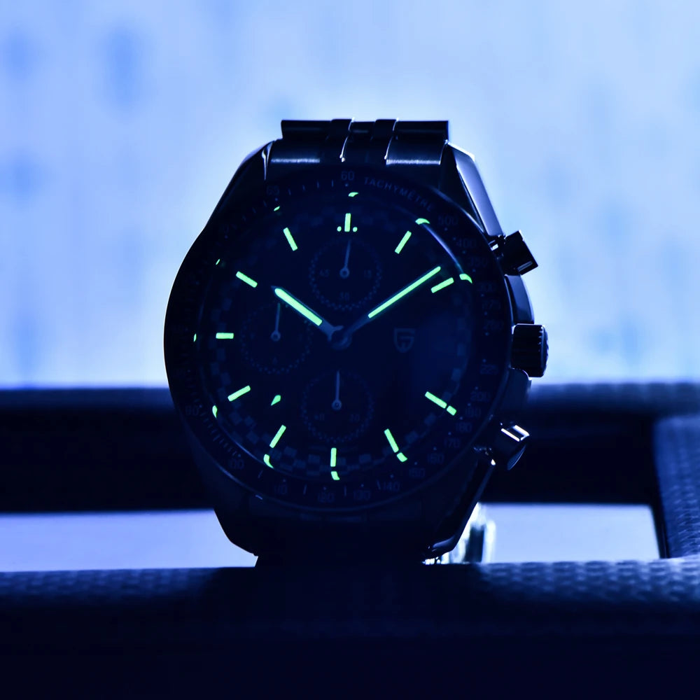 2026 New PAGANI DESIGN Moon Men's Watches Luxury Speed Chronograph Quartz Watch For Man AR Sapphire Mirror Waterproof Clock Gift
