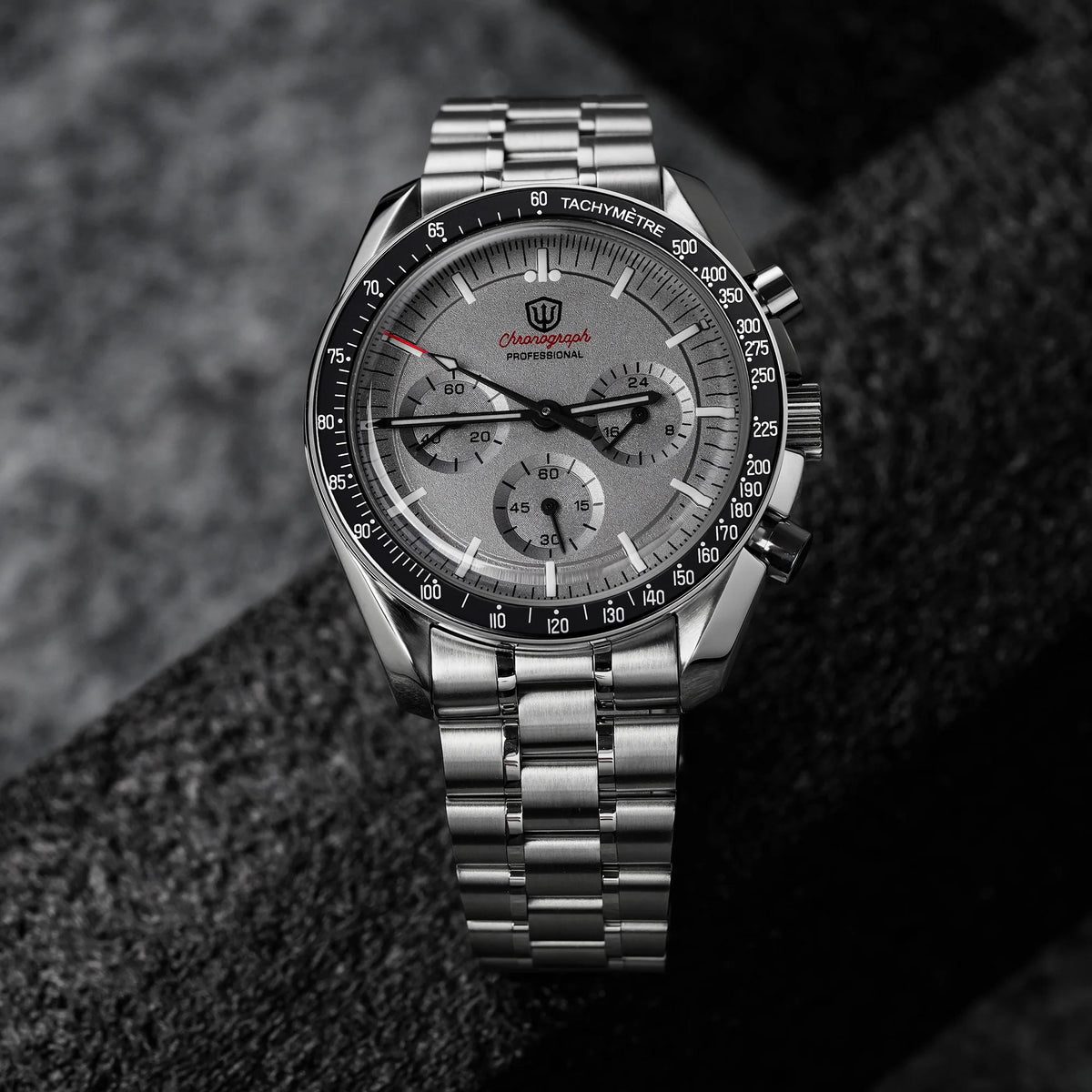 Watchdives New WD1863 Mechanical Quartz Wristwatch Multifunctional Chronograph VK63 Men Watch Bubble Sapphirewaterproof Reloj