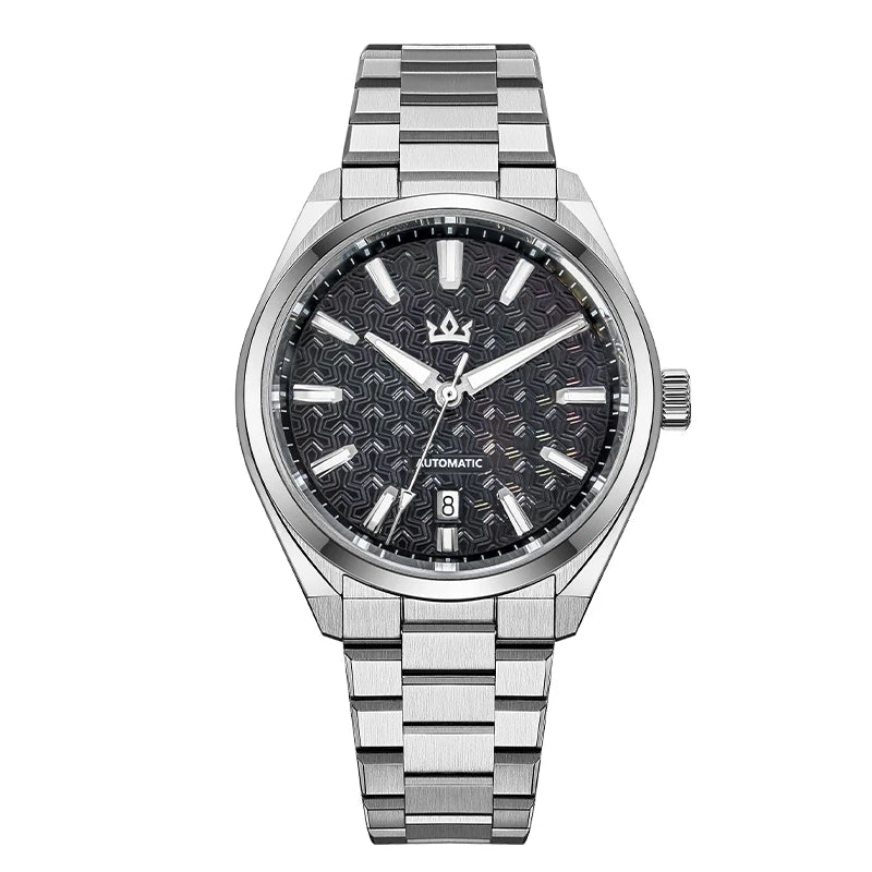 Addieskin K014 Luxury Men Automatic Watch ST2130 Mechanical Movement 40mm 316L Steel Case Cameo Shell Carved Dial 200m Waterproo