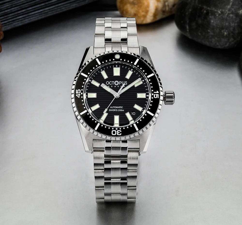 Octopus Kraken 39MM NH35 Men's Automatic Mechanical Watch Sapphire Stainless Steel Diving 20Bar Luminous C3 reloj hombre watches