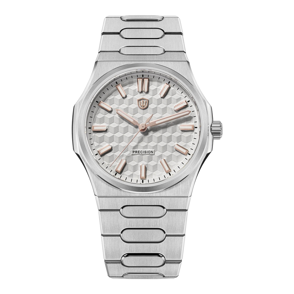 Watchdives Premier WD0016B Square-Block Faceted Dial Original Design Watch VH31 Sweep Second Quartz Movement 39mm Men Watches