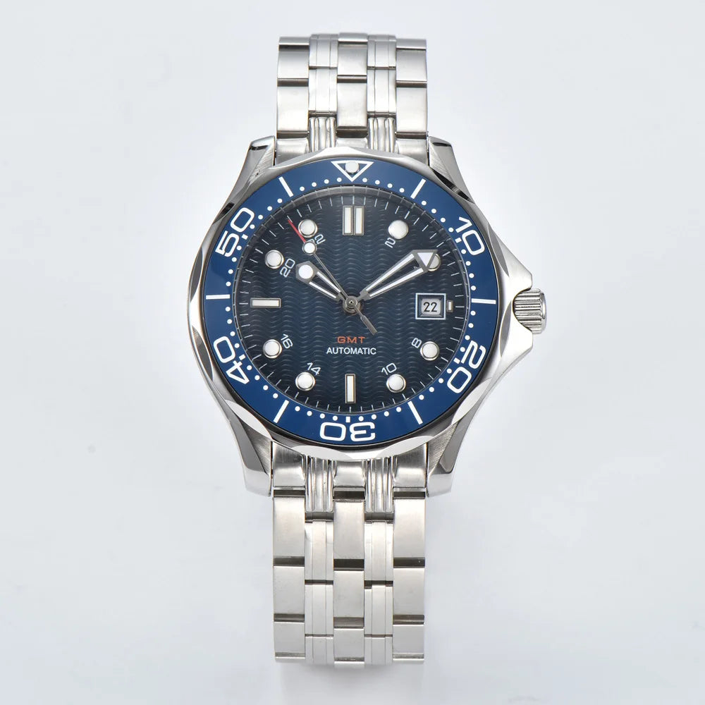 Parnsrpe 2026 New Miyota 8215 Automatic Dive Watch for Men Luxury Sport Green Dial Luminous Hardlex Date Waterproof Bus
