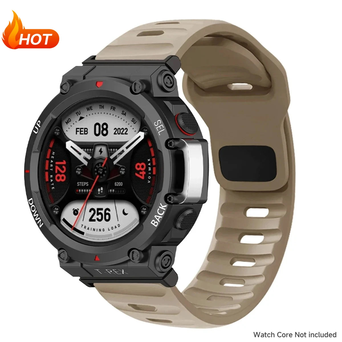 Silicone Band For Huami Amazfit T-REX 3/2/1 Smart Watch Sports Strap Bracelet For Amazfit T-Rex Pro/T-REX Ultra Rubber Correa