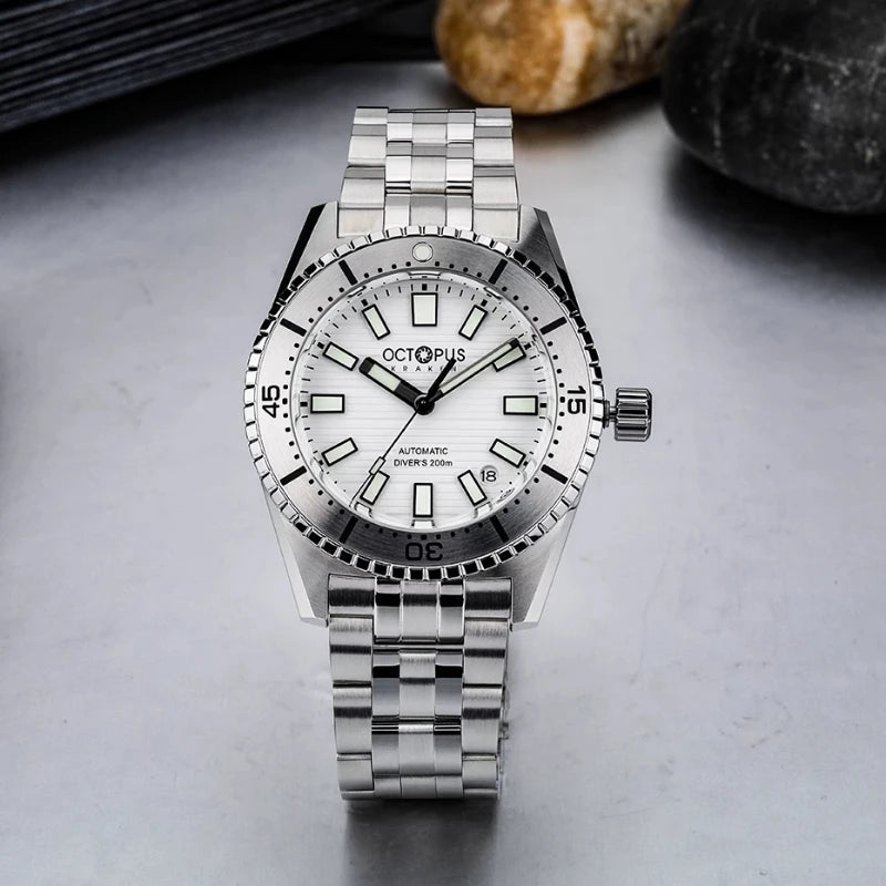 Octopus Kraken 39MM NH35 Men's Automatic Mechanical Watch Sapphire Stainless Steel Diving 20Bar Luminous C3 reloj hombre watches
