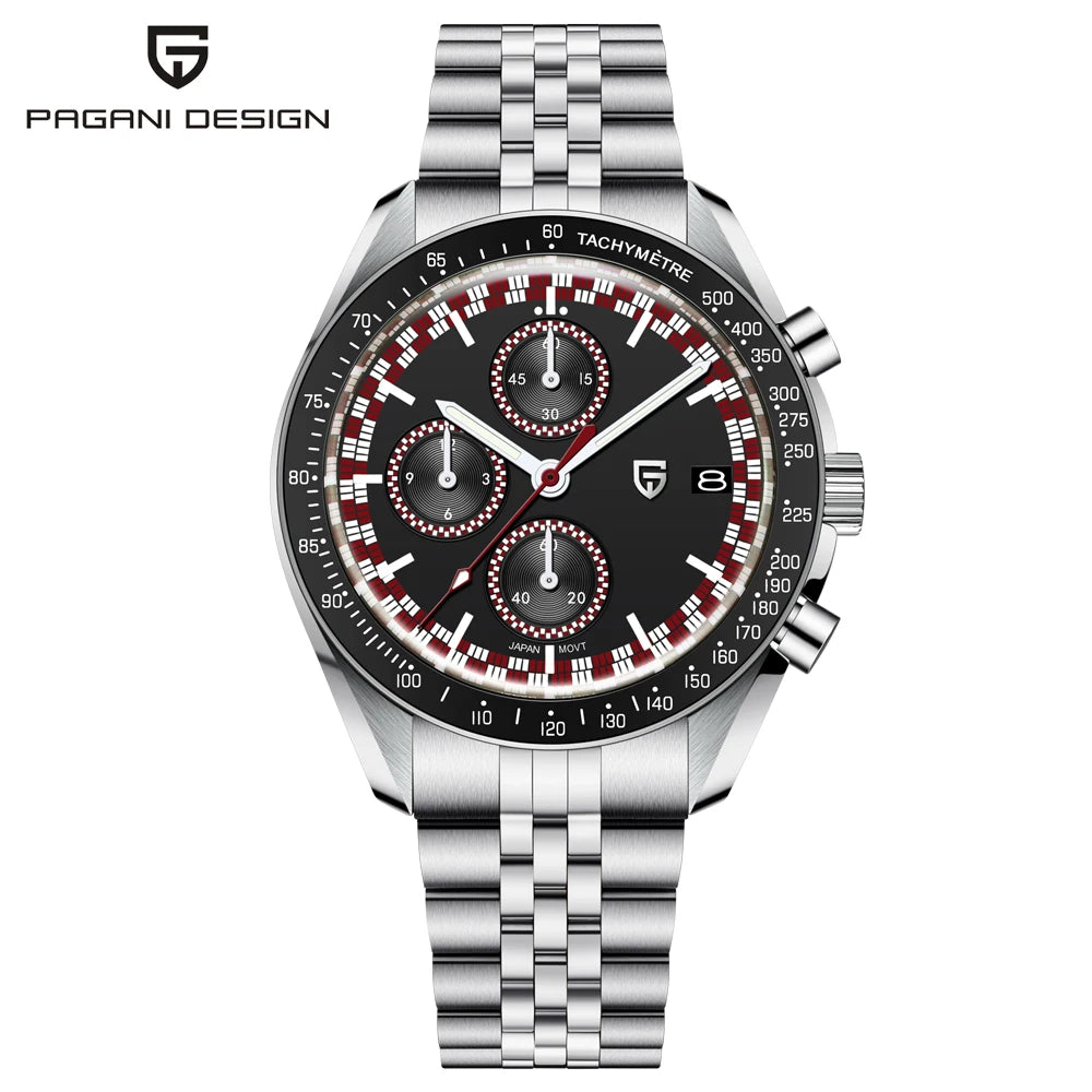 2026 New PAGANI DESIGN Moon Men's Watches Luxury Speed Chronograph Quartz Watch For Man AR Sapphire Mirror Waterproof Clock Gift