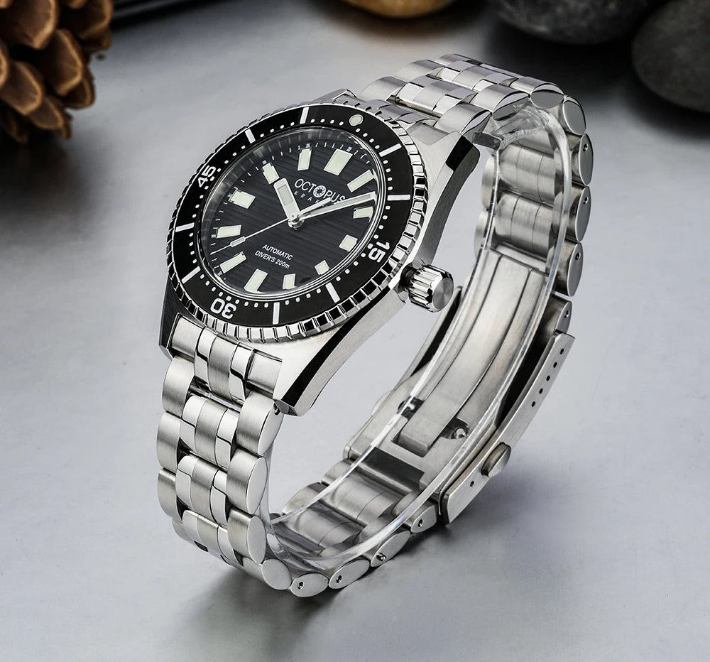 Octopus Kraken 39MM NH35 Men's Automatic Mechanical Watch Sapphire Stainless Steel Diving 20Bar Luminous C3 reloj hombre watches