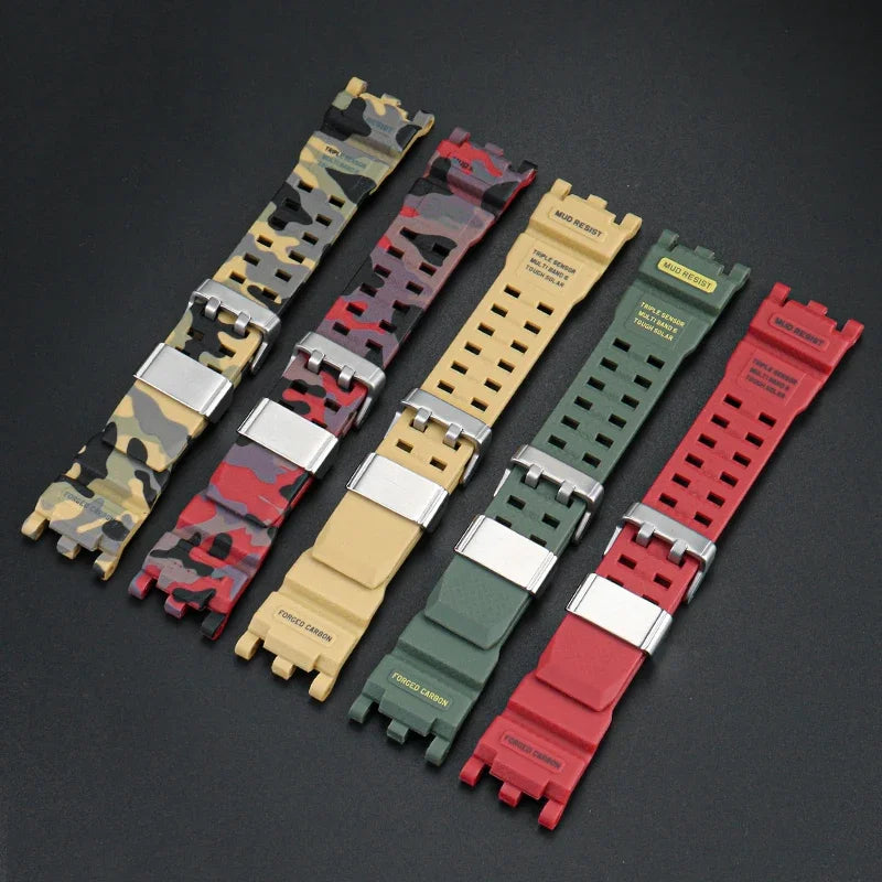 For G-SHOCK Casio Watch Band for Men's Second Generation Big Mud King Modified GWG2000 GWG-2000 GWG-2040 Resin Rubber Strap
