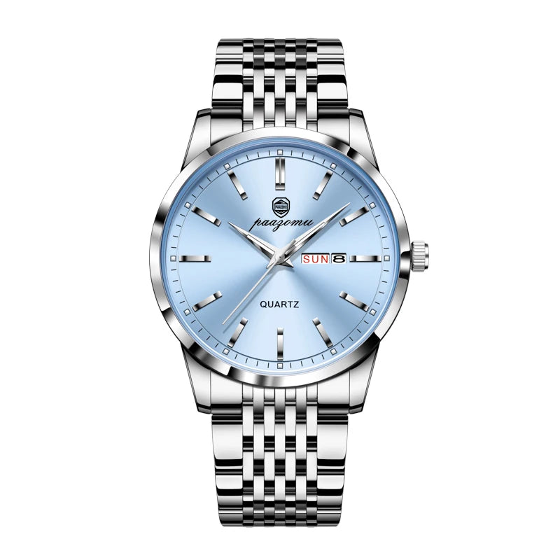 2026 New Top Brand Luxury Man Wristwatch Waterproof Luminous Date Men Watches Stainless Steel Quartz 43mm Men's Watch Male Reloj