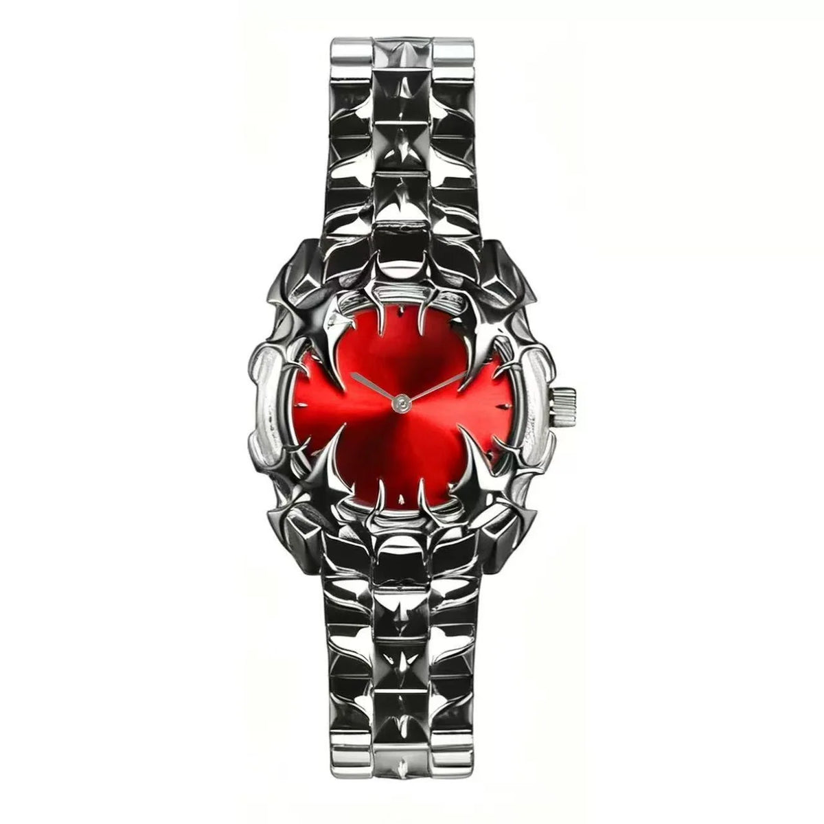 DENVOSI New Y2K Gothic Claw Shaped Quartz Watch with Detachable and Replaced Dial, Fashionable Street Accessory