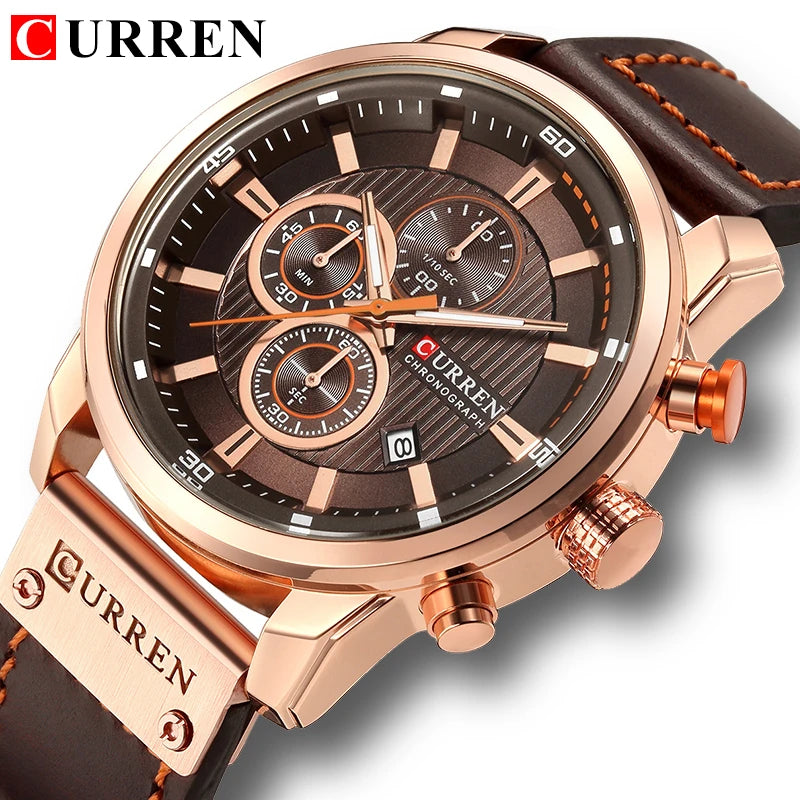 Top Brand Luxury CURREN Men's Sports Watches Fashion Casual Quartz Watch Men Military Wrist Watch Male Relogio Clock 8291