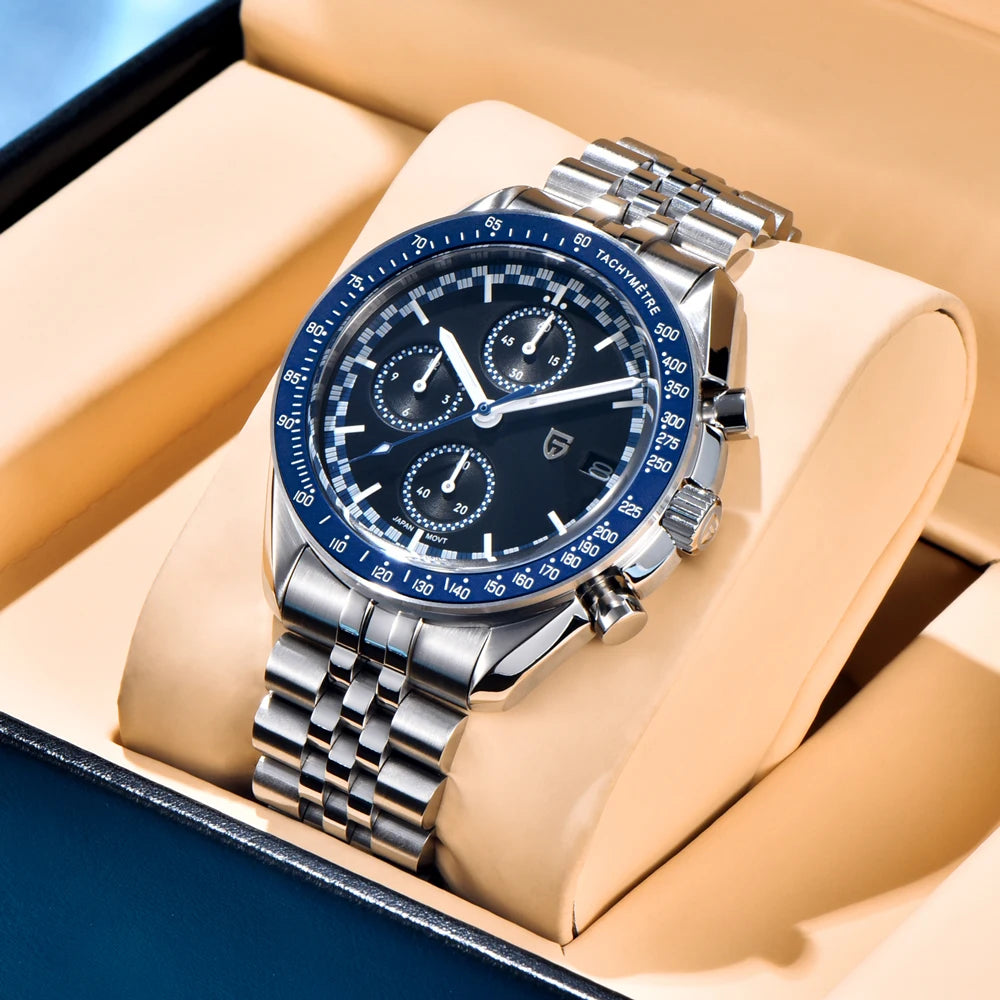 2026 New PAGANI DESIGN Moon Men's Watches Luxury Speed Chronograph Quartz Watch For Man AR Sapphire Mirror Waterproof Clock Gift