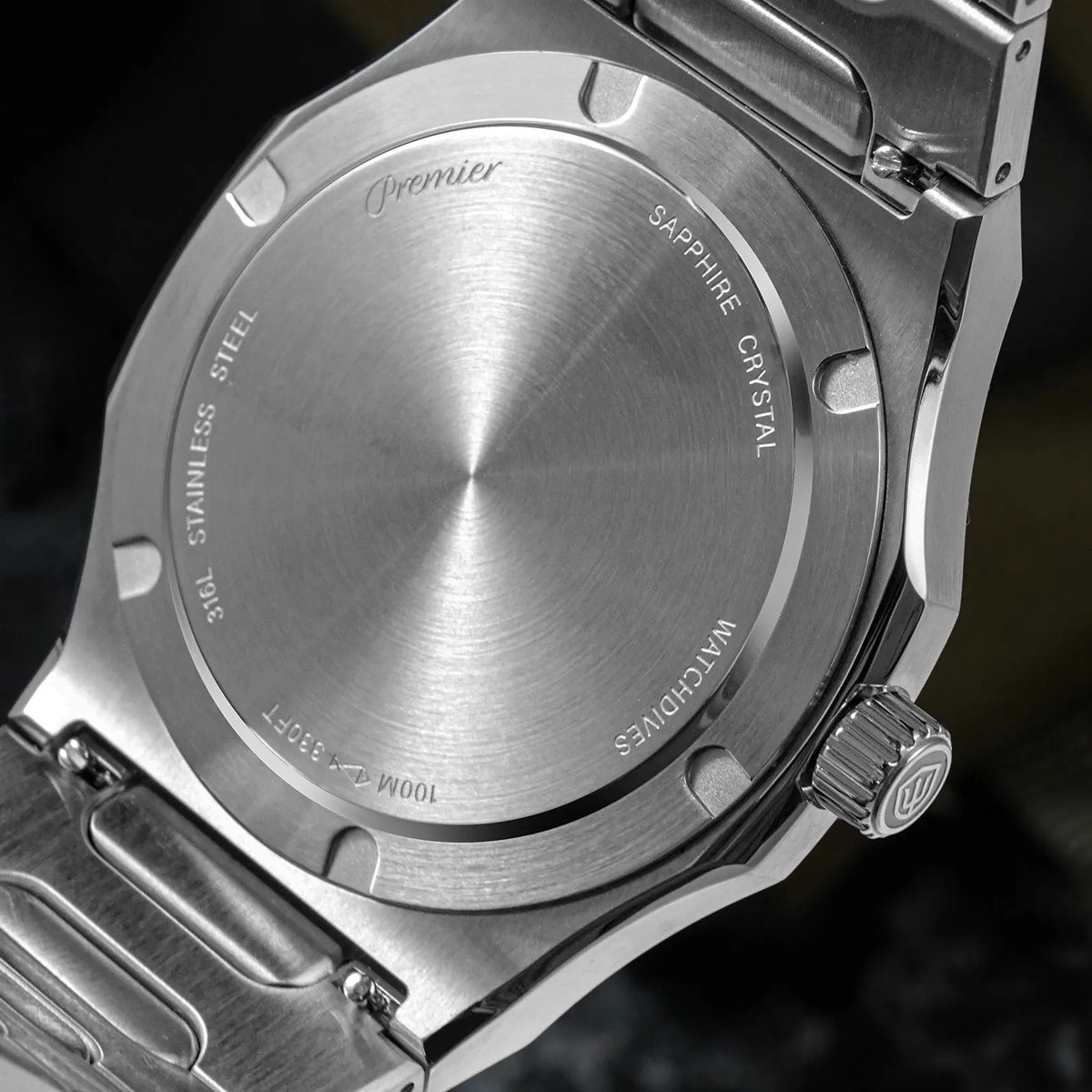 Watchdives Premier WD0016B Square-Block Faceted Dial Original Design Watch VH31 Sweep Second Quartz Movement 39mm Men Watches