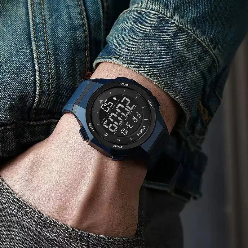 Men's Electronic Wristwatch, Fashionable, Youth Sports, Anti Fall, Luminous Electronic Watch