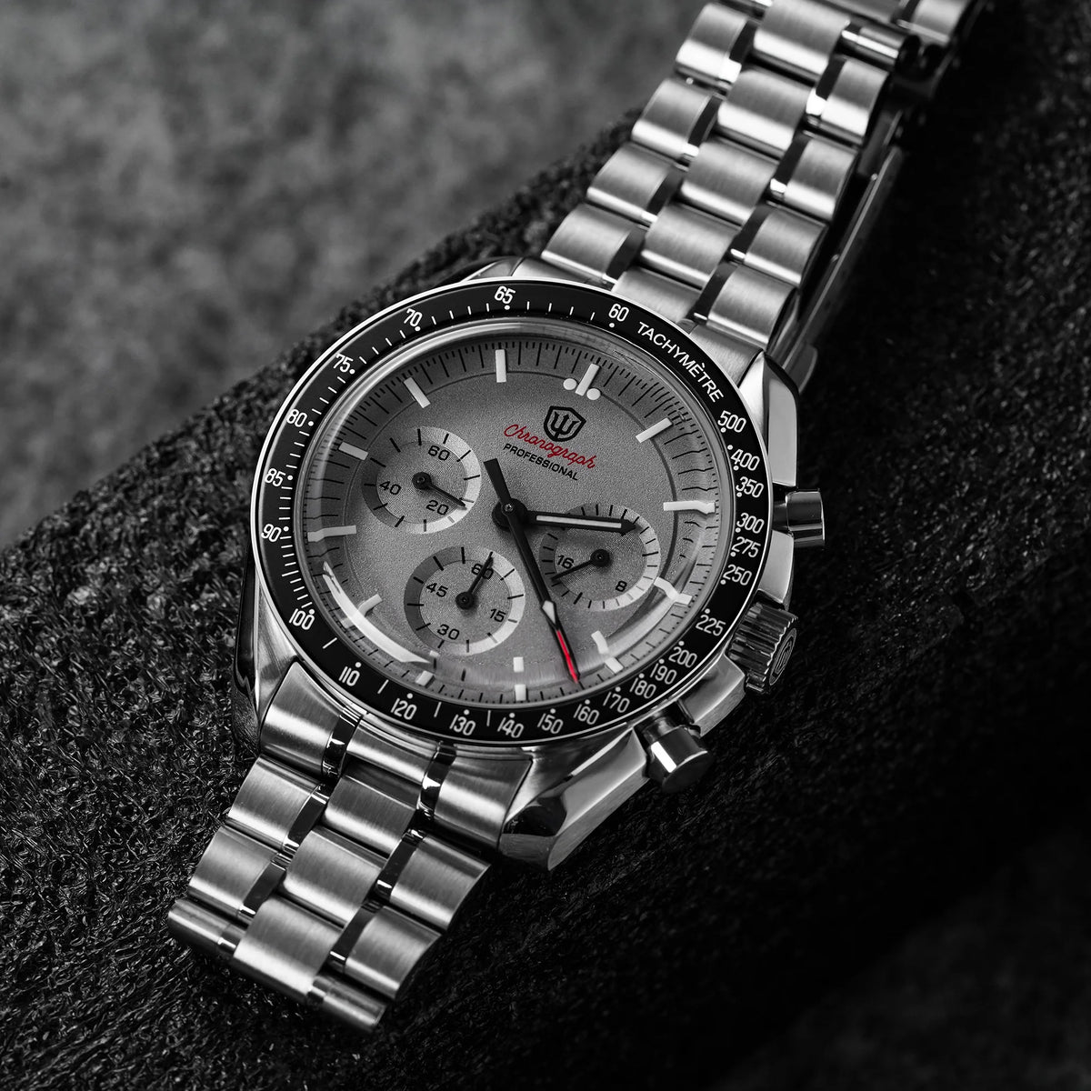 Watchdives New WD1863 Mechanical Quartz Wristwatch Multifunctional Chronograph VK63 Men Watch Bubble Sapphirewaterproof Reloj