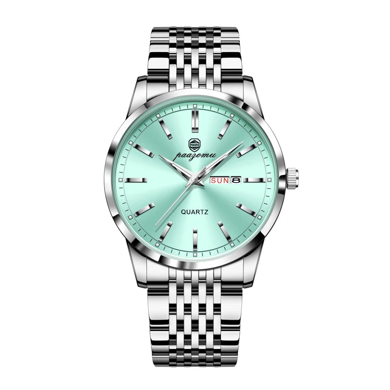 2026 New Top Brand Luxury Man Wristwatch Waterproof Luminous Date Men Watches Stainless Steel Quartz 43mm Men's Watch Male Reloj