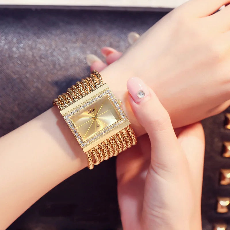 Original Diamond Bracelet Watch for Woman Waterproof Luxury Women Quartz Watches Dress Watch Ladies Wristwatch Jewelry Gift