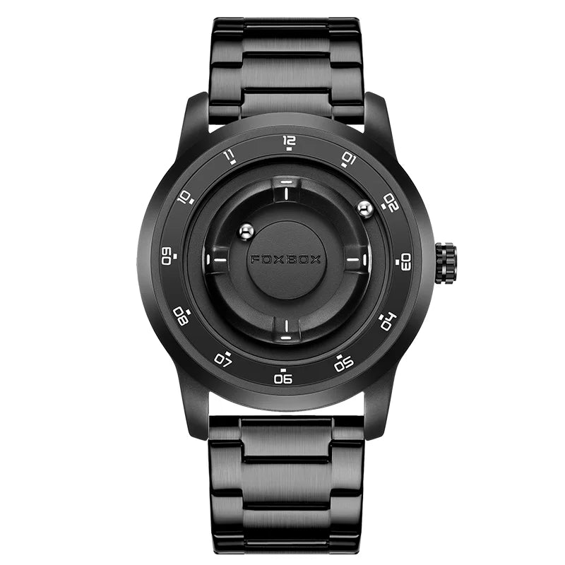 Foxbox 2025 Luxury Watches Men Creative Scrolling Beads Quartz Wristwatches Fashion Waterproof Magnetic Force Mens Watch Reloj