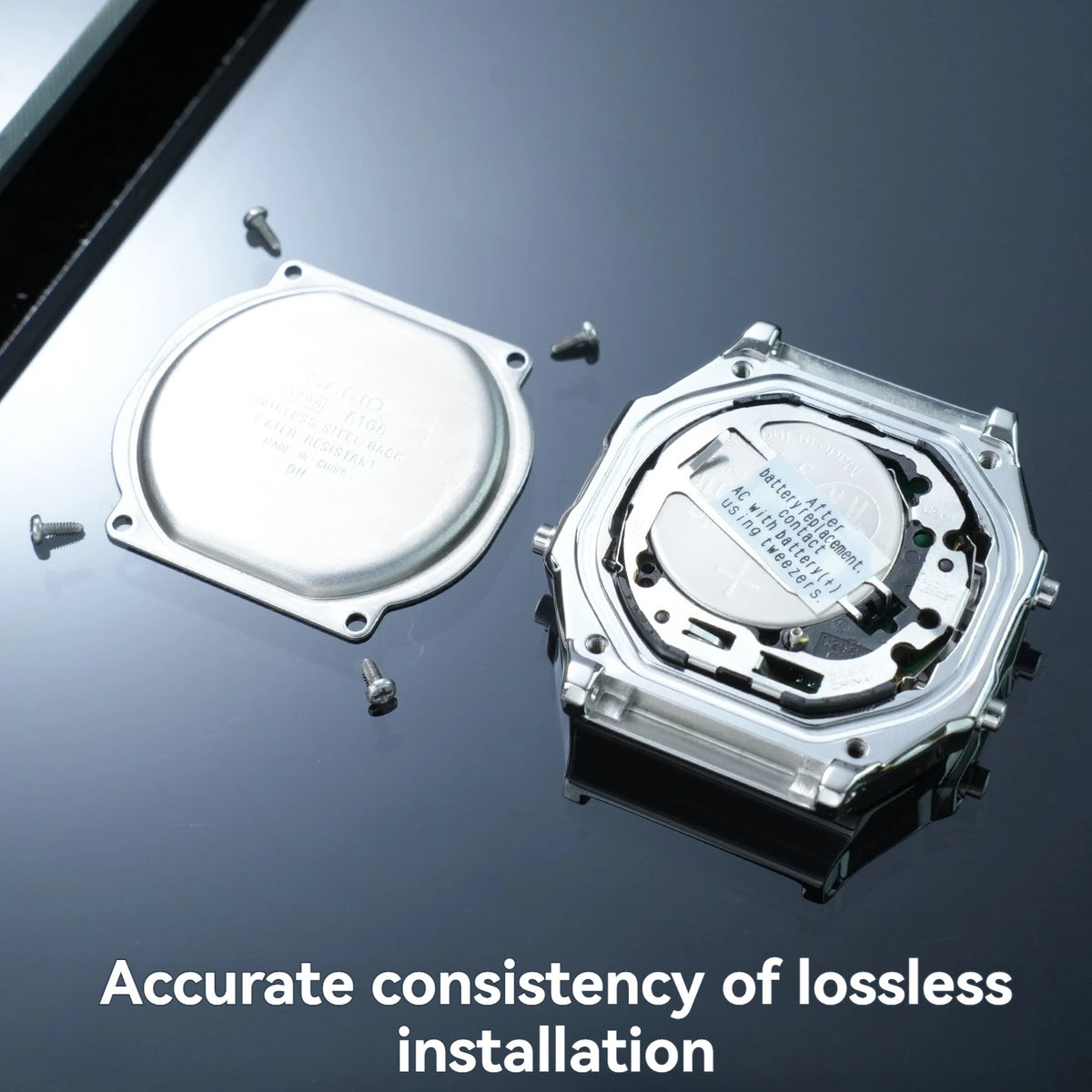 A168 case mod kit Stainless steel metal Bezel watch Case+Strap For Casio A168WG/WA/WGG/WEHA Series Modified Suit watchband+Tool