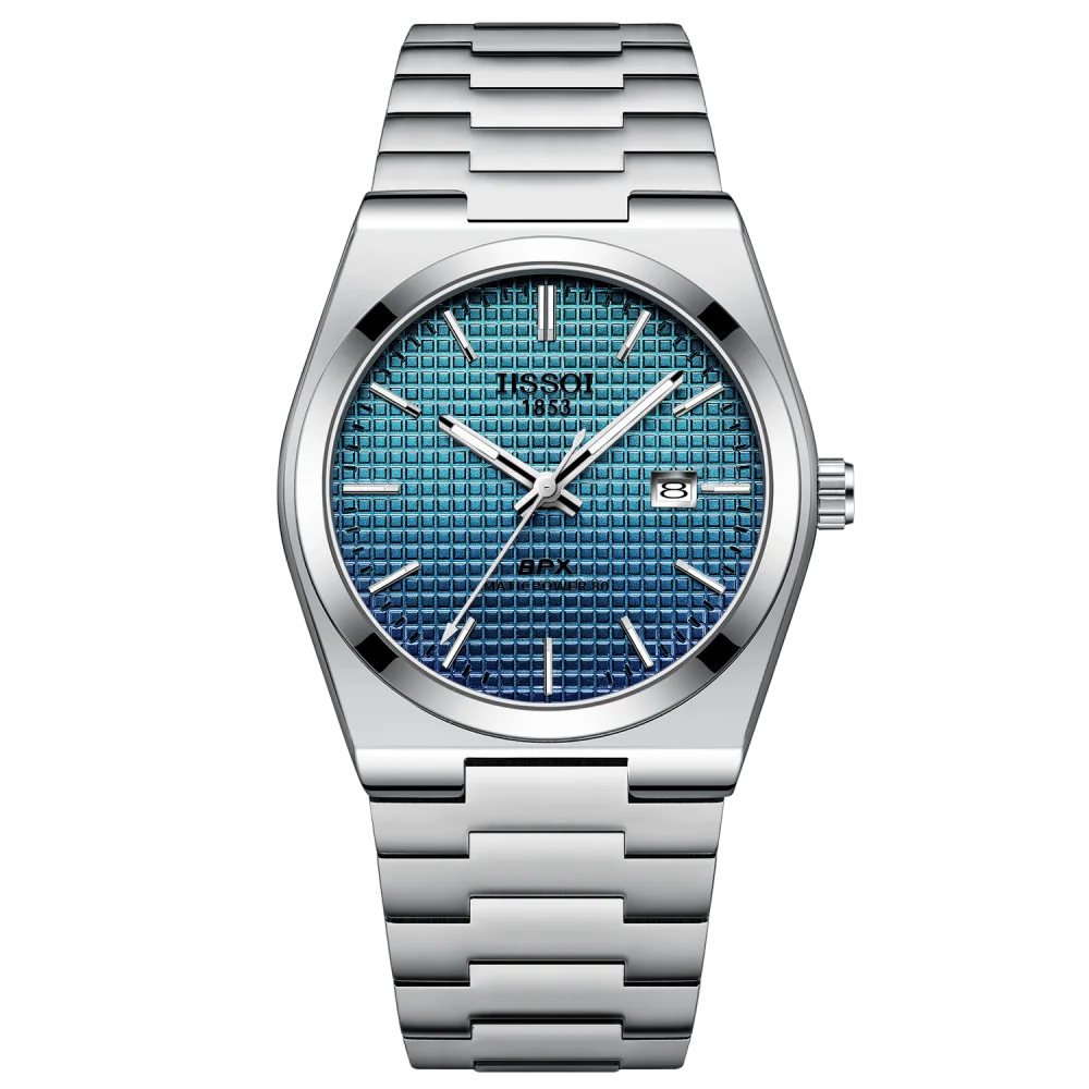 High-Quality Men's Quartz Watch, Luxury Business Style, Stainless Steel Strap, Mesh Dial, Date Function, Waterproof, Casual Daily Watch, Casual Business Wristwatch, Suitable for Daily Office and Party Use