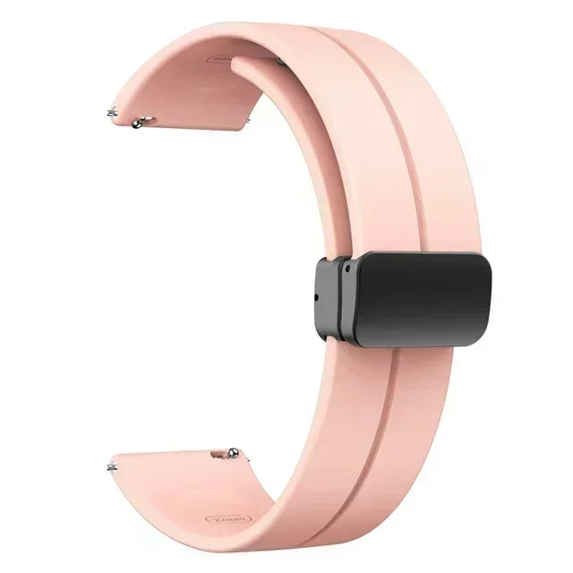 Magnetic Folding Buckle Band for Zeblaze Stratos 4 Smart Watch Silicone Strap for Zeblaze Stratos 4 Watchband Bracelet