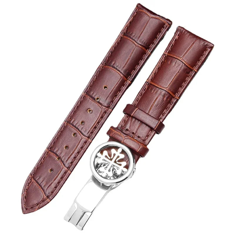 Crocodile Pattern Watchband for Patek Grenade 5167Ax Butterfly Buckle Men and Women 19/20mm 22mm 24mm leather strap