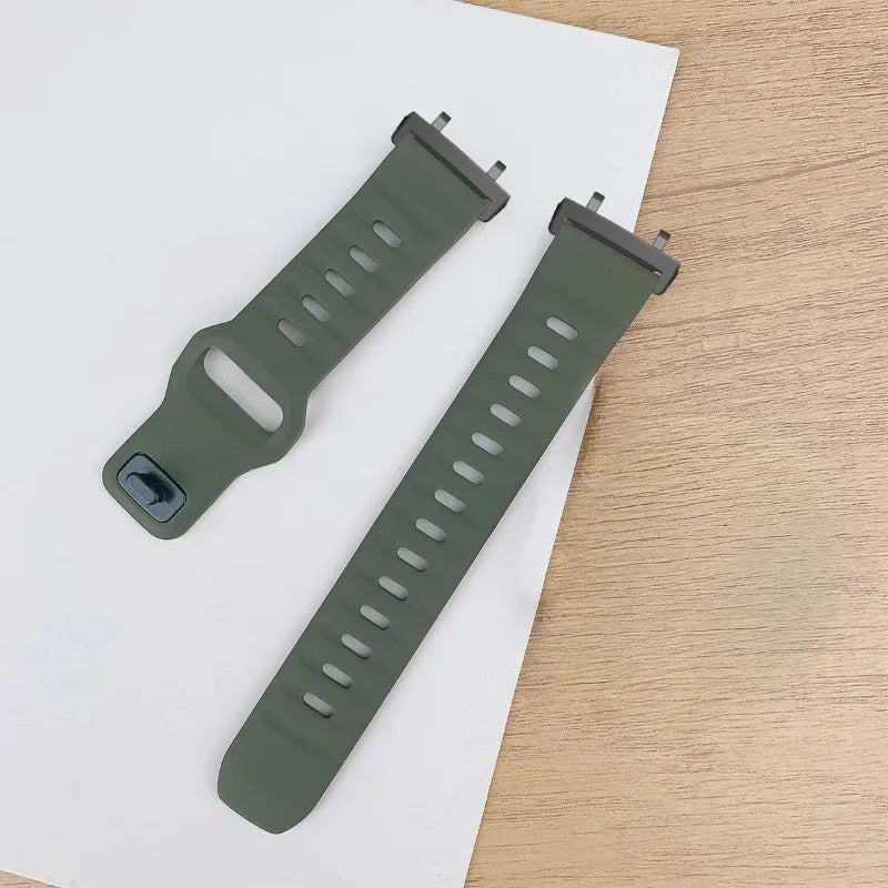 Silicone Band For Huami Amazfit T-REX 3/2/1 Smart Watch Sports Strap Bracelet For Amazfit T-Rex Pro/T-REX Ultra Rubber Correa