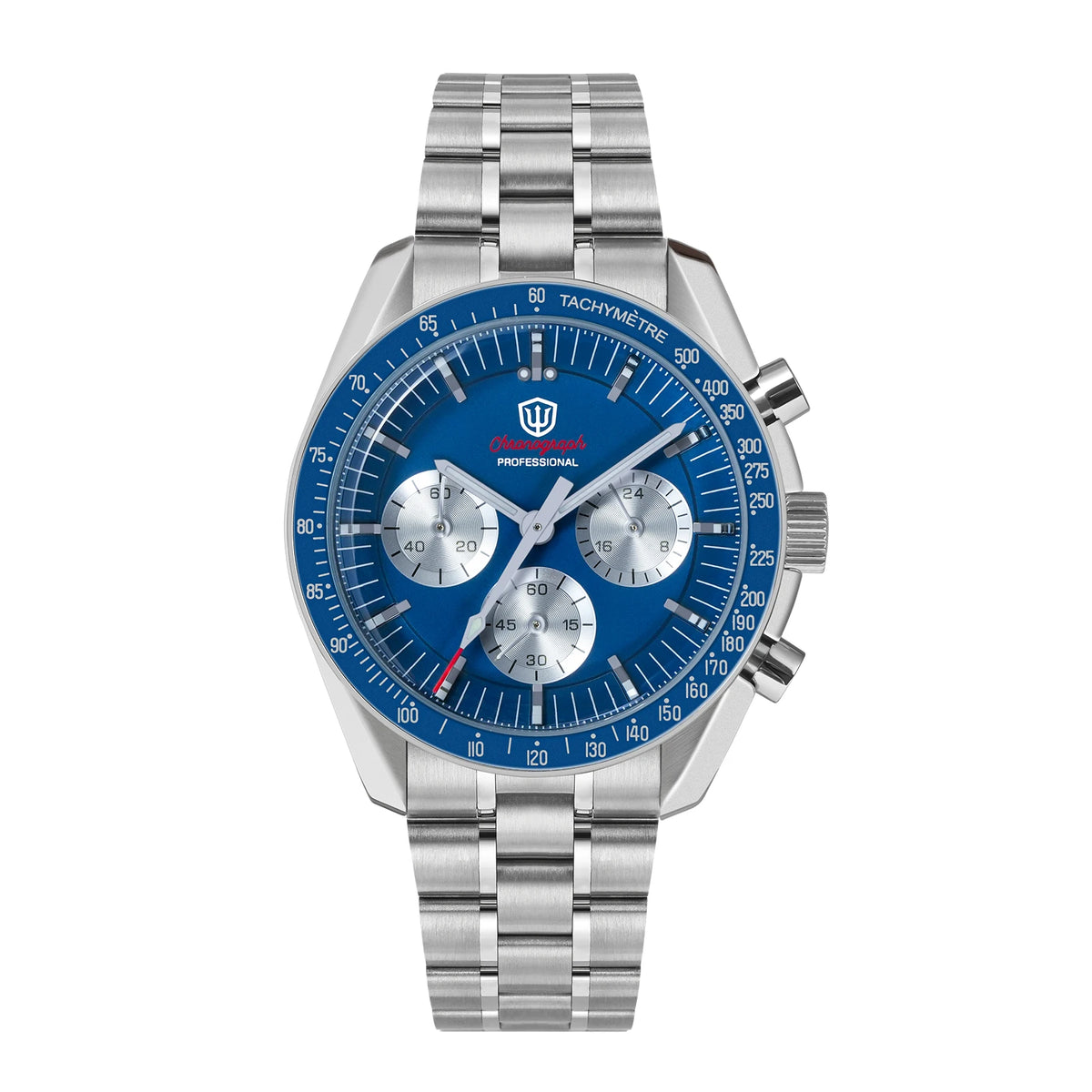 Watchdives New WD1863 Mechanical Quartz Wristwatch Multifunctional Chronograph VK63 Men Watch Bubble Sapphirewaterproof Reloj