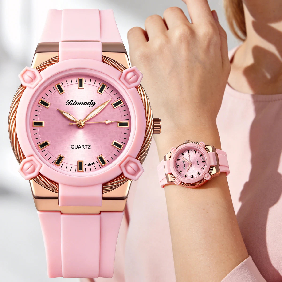 Fashion Popular Women Ladies Temperament Casual Silicone Quartz Watches